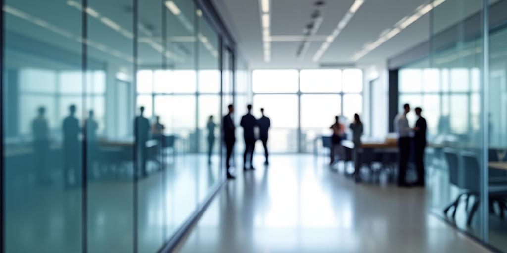 Team at work in a high-tech office